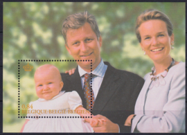 België  2002  OBP blok 97 '' Koninklijk gezin'' Postfris  A-0893