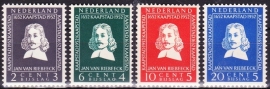 NVPH 578-581 Van Riebeeck-zegels 1952 Postfris
