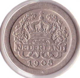 5 cent rond 1908     (Pracht+)