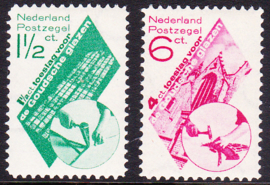 NVPH 238-239 Goudse Glazen Postfris cataloguswaarde 95.00