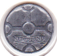 Nederland 1 cent 1941 Zink met patinalaag (Pracht+)
