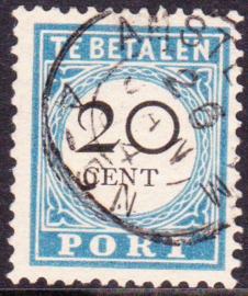 NVPH P10D Tanding 12½ Grote gaten Type III gebruikt