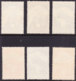 NVPH 151-156 Zendings-zegels Postfris Cataloguswaarde 75,00