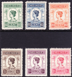 NVPH 129-134 Koningin Wilhelmina Ongebruikt Cataloguswaarde 75,00