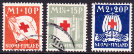 Finland 1930: Michel 158-160 Gebruikt