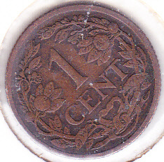 Nederland 1 cent 1917  ZF+