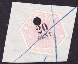 NVPH TG6 Telegram  Gebruikt op deel formulier!  Cataloguswaarde --.--