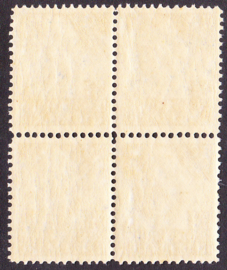 NVPH 205 Rode Kruis 1927 in blok van 4 Postfris