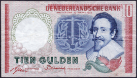 Nederland 10 Gulden bankbiljet Hugo de Groot 1953 NR 48-1b  kwaliteit ZF