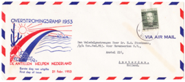 NVPH 244 Watersnood 1953 VOORLOPER FDC