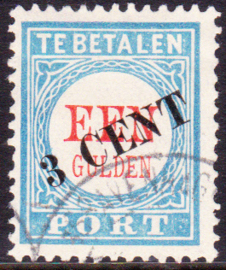 Port P27 TYPE III Overdruk van de 1 gulden Gebruikt cataloguswaarde 35.00