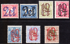 NVPH   114-120 Opruimingsuitgifte Postfris Cataloguswaarde 85.00