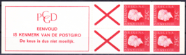 Postzegelboekje  9f LuXe Postfris  Cataloguswaarde 115.00