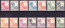 NVPH 115-128 Koningin Wilhelmina Ongebruikt / MH  LASTIGE SET!