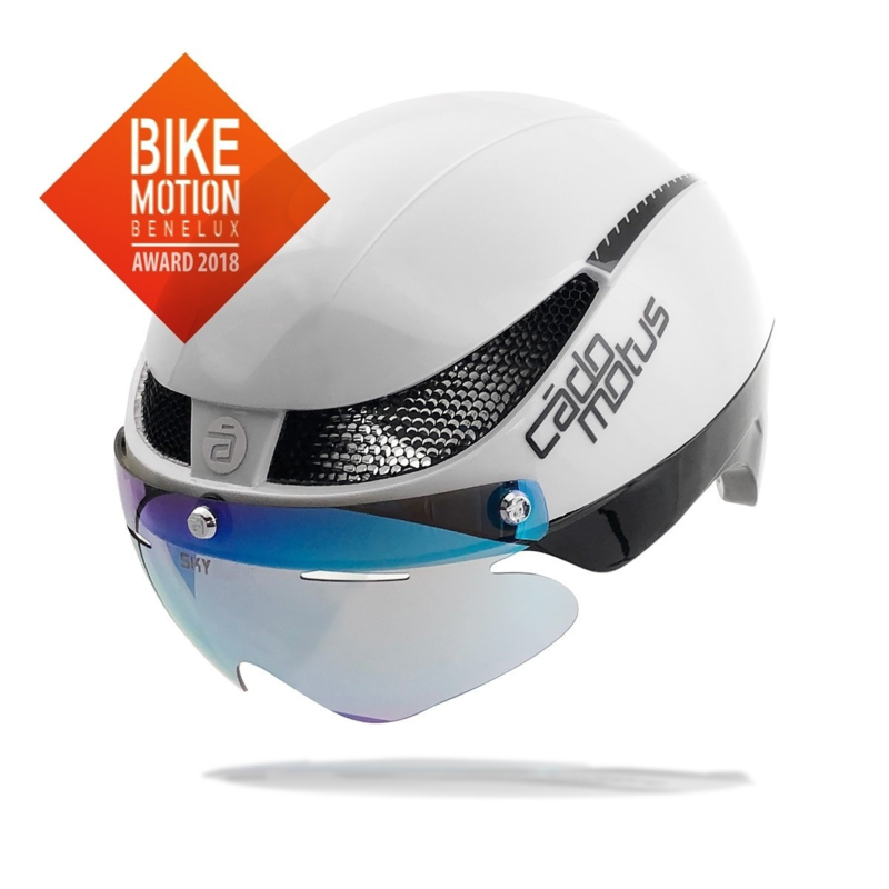 Cadomotus Omega Aerospeed Helm Wit Voor Schaatsen En Wielrennen Helmen Triathlonwinkel