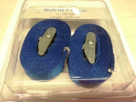 2 stuks Spanband blauw zonder ratel (08802)