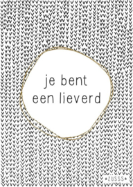 Kaart 'je bent een lieverd'