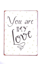 Tekstbord Love Life