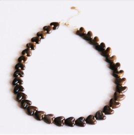 hartkraal ketting bruin