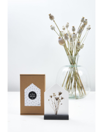 Huisje droogbloemen
