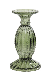 Kandelaar Ø10x19 cm AGUAMALA glas olijf groen