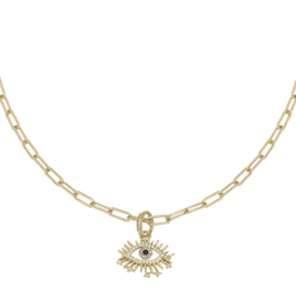 Ketting Zirkonia oog