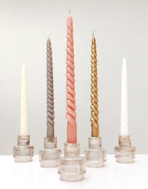 swirl kaars zwart