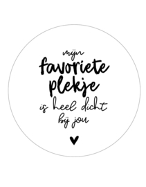 Muurcirkel "mijn favoriete plekje.."
