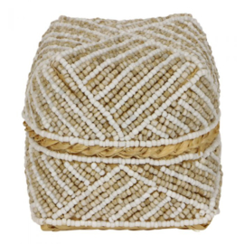 Mand schelp creme/wit