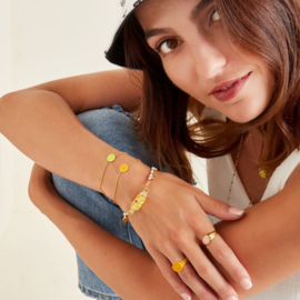 multi vergulde armband