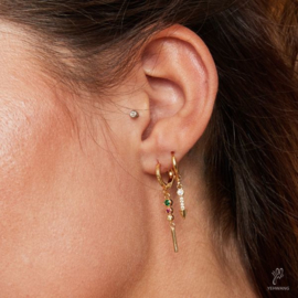 Earrings Zirkonia Arrow