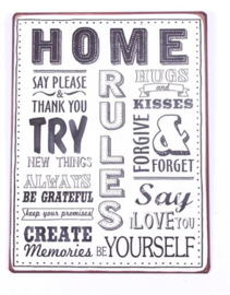 Tekstbord Home