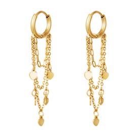 oorbellen Hanging Hearts