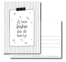 Jij bent leuker dan