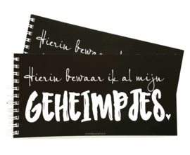 Notitieboekje ' Geheimpjes'