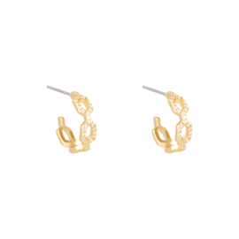oorbellen diamond linked