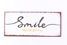Tekstbord Smile