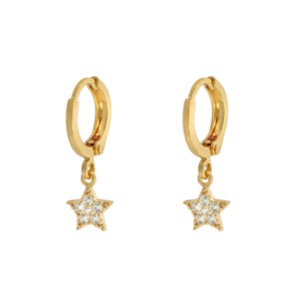 Earrings zirkonia star