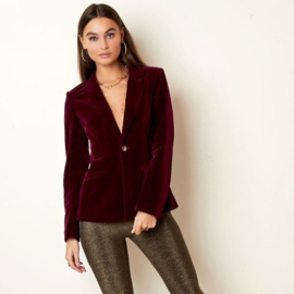 Blazer velvet rood