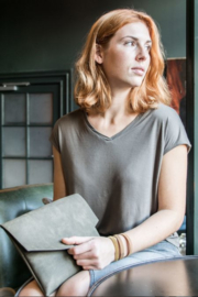 Sjieke Clutch by ZUSSS Donkergroen