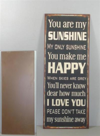 Tekstbord Sunshine