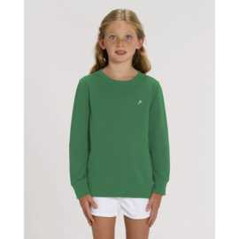 Green iconic P sweater
