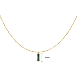 Ketting groene bedel