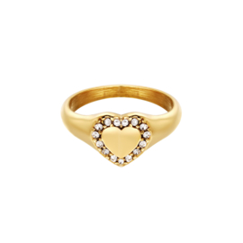 Ring diamond heart