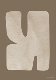 Forrmas Organicas- Brown Eco Poster