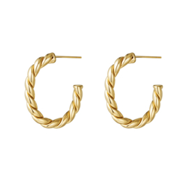 Oorbellen hoops rope
