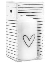 Kaars mini Hart