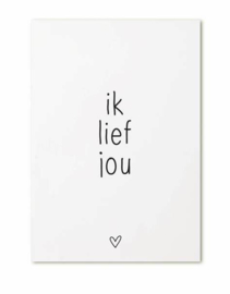 Kaart ik lief jou