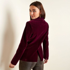 Blazer velvet rood