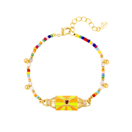 multi vergulde armband
